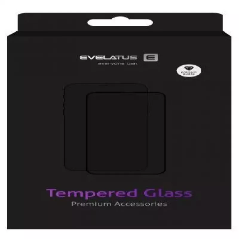 Evelatus Huawei P Smart 2019 2.5D Full Cover Japan Glue Glass Anti-Static näytönsuojus