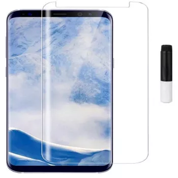 EVELATUS Samsung Galaxy S9 Plus kirkas lasi UV-näytönsuojakalvo nestemäisellä liimalla