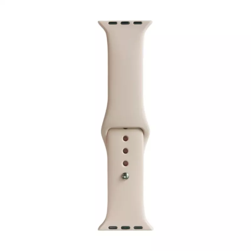 Evelatus Apple Watch 42/44/45mm silikoninen Solo Loop -ranneke (140mm M/L) Pink Sand