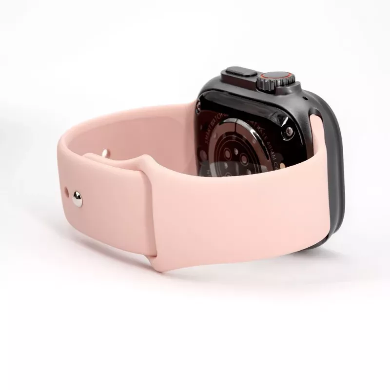 Connect Watch 38/40/41 mm silikoninen loop-ranneke kelloon (132 mm M/L) pinkki hiekka