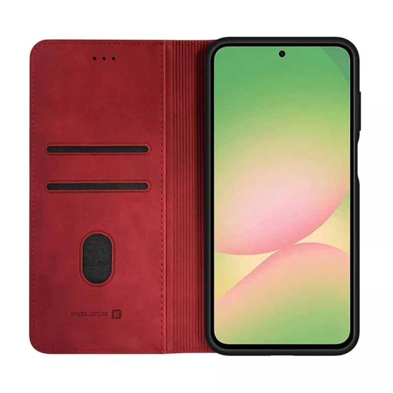 Evelatus Samsung Galaxy A57 kirjakotelo punainen