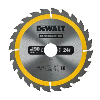 DEWALT pyörösahanterä 190x30mm 24T +16° Super Thin Kerf TCT