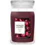 Yankee Candle Signature Black Cherry suuri tuoksukynttilä lasipurkissa 567g