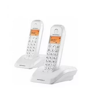 Motorola S1202 DECT-langaton puhelinsarja 2 luurilla valkoinen