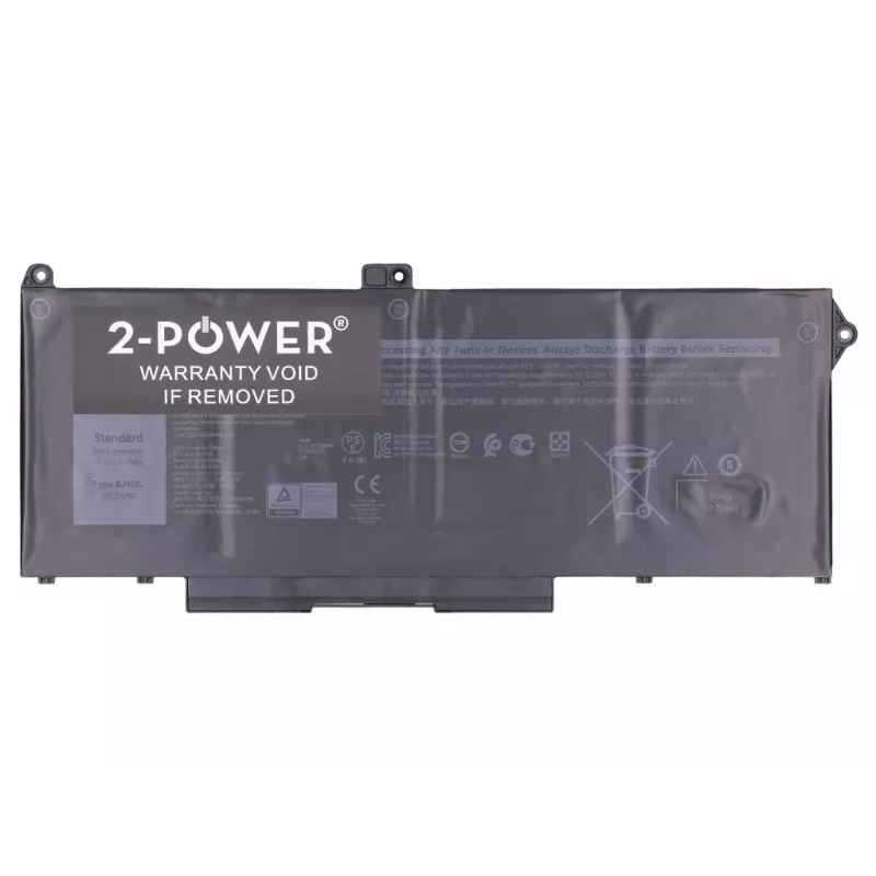 2-Power Dell Latitude 5420 pääakku - akku - 45 mAh