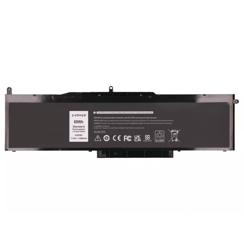2-Power pääakku Dell Precision 3520 - 69 mAh