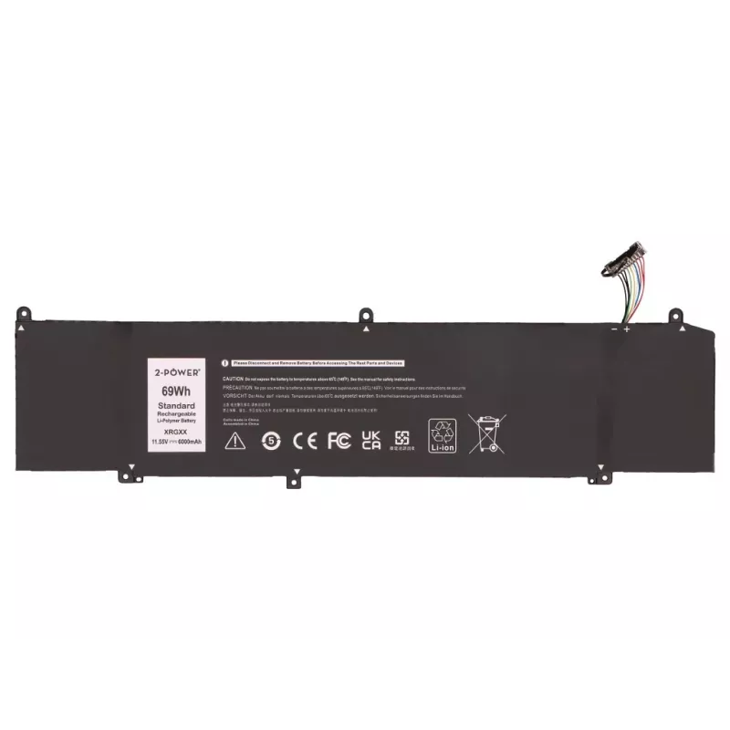 2-Power Dell Alienware M15 pääakku - akku - 69 mAh