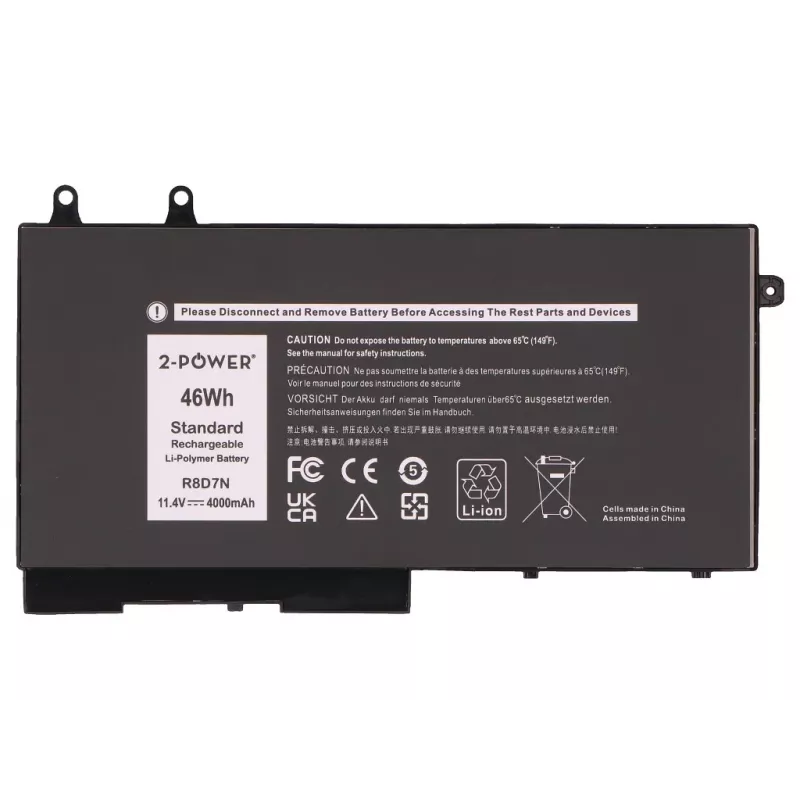 2-Power Dell Latitude 5400 pääakku - akku - 46 mAh