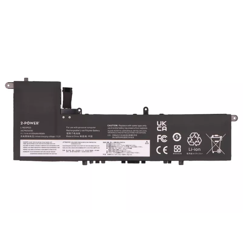 2-POWER Lenovo IdeaPad S540-13ITL 82H1 pääakku - litiumioni - 46 Wh - 11,52 V - 3 kennoa - musta