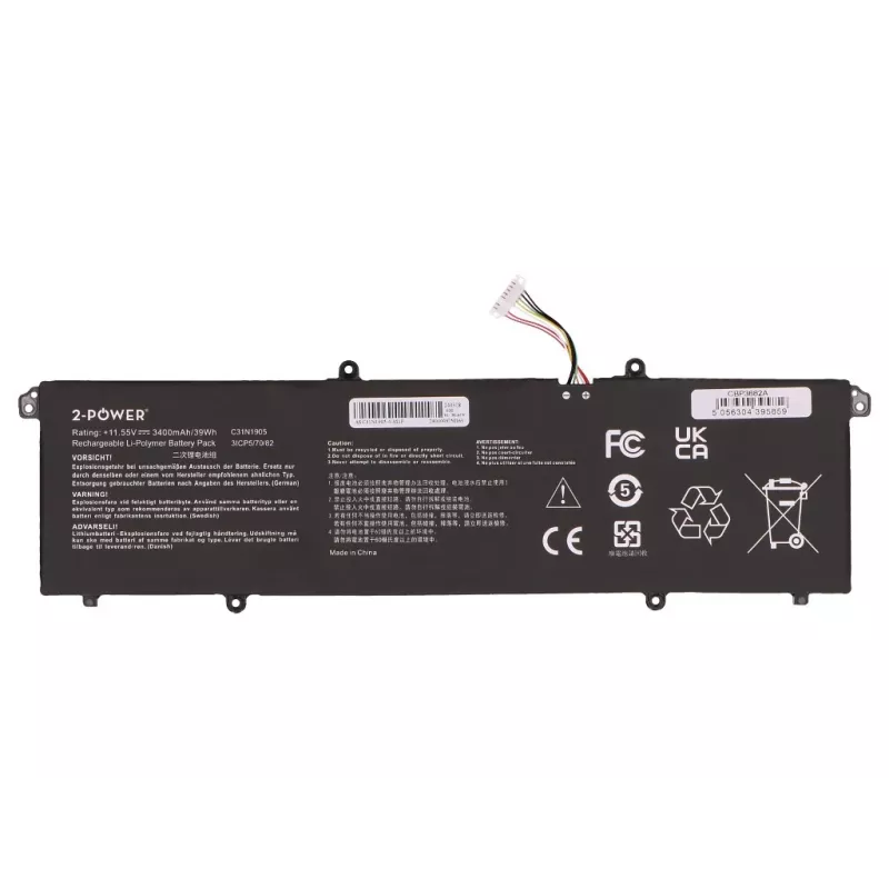 2-Power pääakku Asus M1603QA - akku - 3400 mAh
