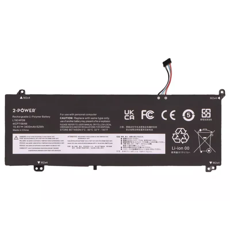 2-Power pääakku Lenovo ThinkBook 14 G3 ITL 21A3 - 46 Wh litiumioni