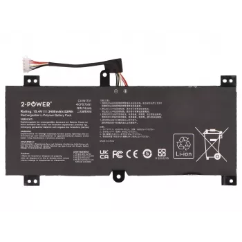 2-Power pääakku - kannettavan tietokoneen akku - 52 Wh - 11,1 V - 4700 mAh - 6 kennoa - musta
