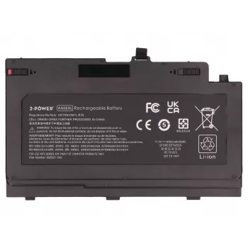 2-Power pääakku HP ZBook 17 G4 Mobile Workstation - 95 Wh, 11,55 V, 6-kennoinen Li-Ion