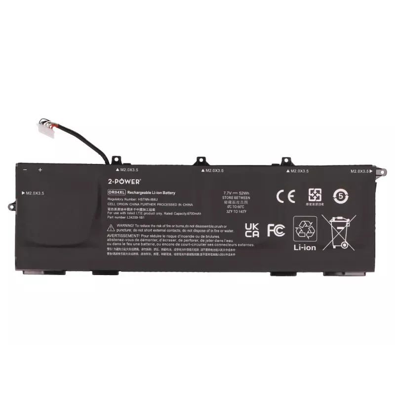 2-Power pääakku - litiumioni - 50 mAh - 3,7 V