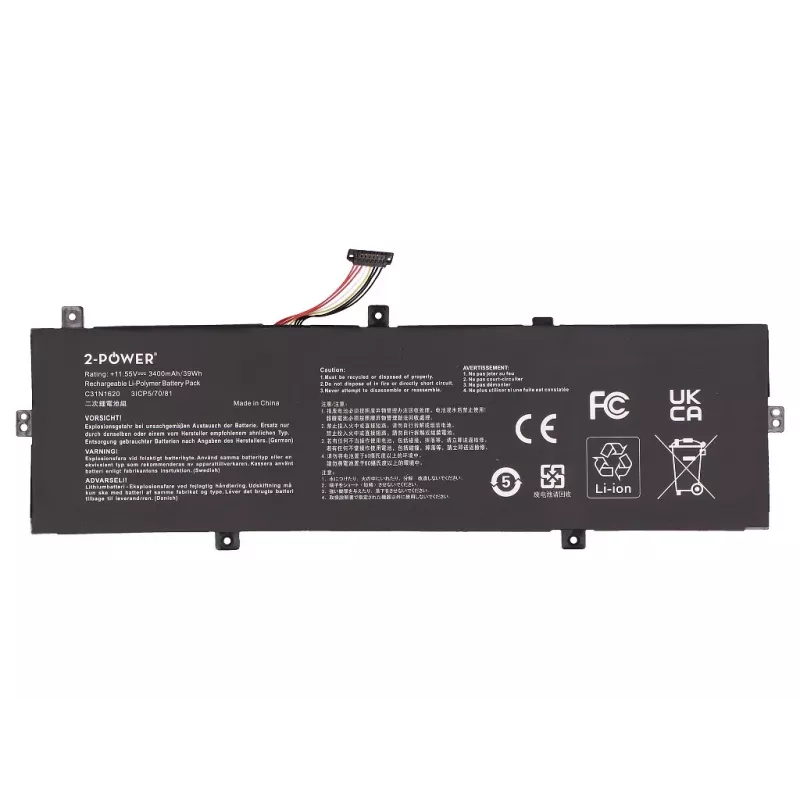 2-Power pääakku Asus ZenBook UX430 -sarja - 3400 mAh