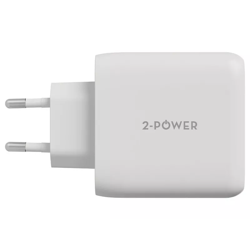 2-POWER seinälaturi PD 20W USB-C & 12W USB-A