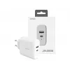 2-POWER seinälaturi PD 20W USB-C & 12W USB-A
