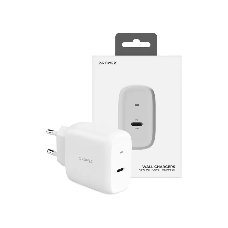 2-Power 45W seinälaturi PD GaN 1 x USB-C