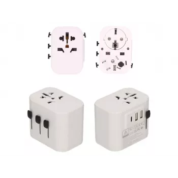 2-Power virtalähde - 15 W - 3 A - 3 lähtöliitäntää (2 x USB, 24-pin USB-C)