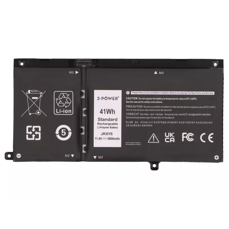 2-Power pääakku Dell Vostro 5502 - 11,4 V 3600 mAh