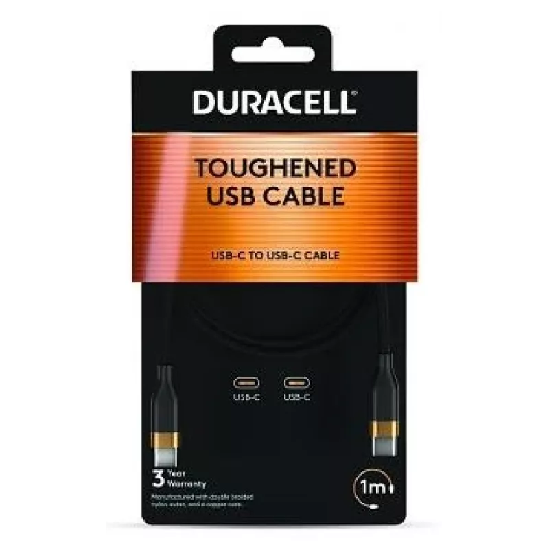 2-Power 1m USB-C - USB-C 60W lataus- ja tiedonsiirtokaapeli musta