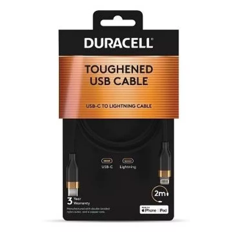 2-POWER 2m USB-C - Lightning -kaapeli - valkoinen - MFi-sertifioitu - 60W PD