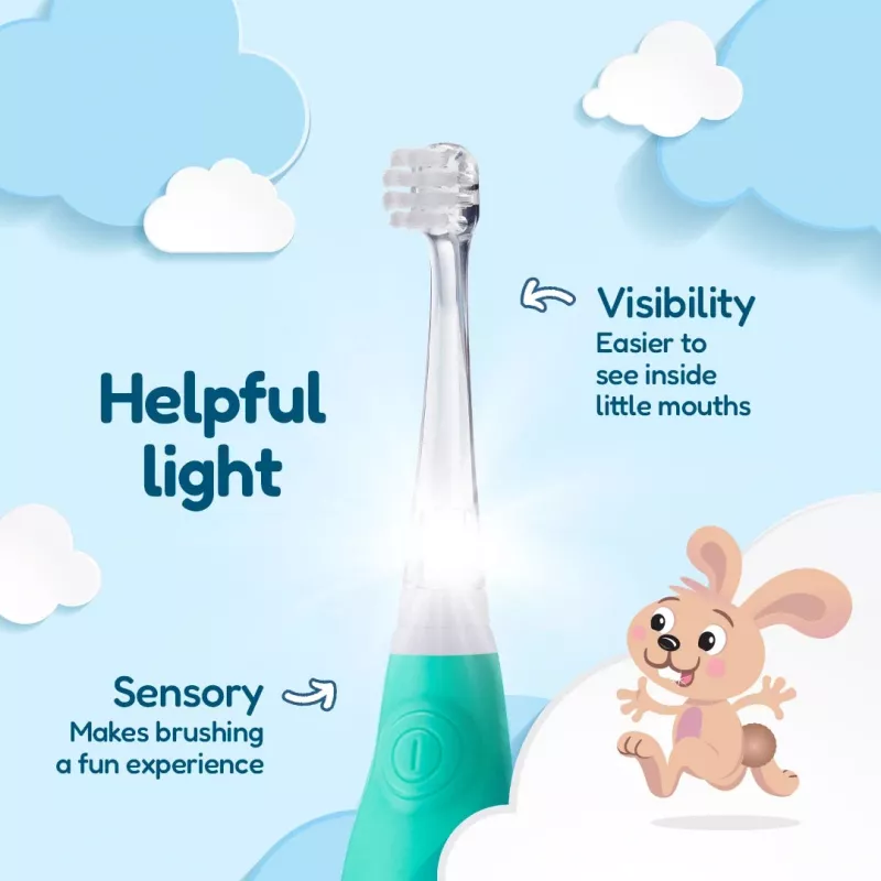 BRUSH BABY Baby Sonic äänihammasharja 0-3 vuotta Marine