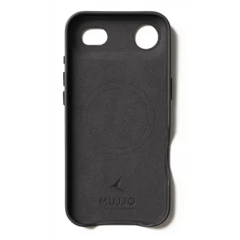 Mujjo nahkakotelo iPhone Airille MagSafella, musta