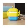ThumbsUp! PowerSquad 3D silikoninen AirPods-kotelo, Alien, sininen/valkoinen/keltainen