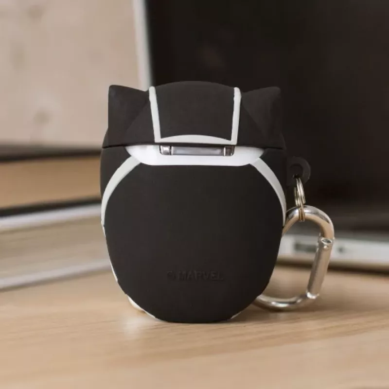 Thumbs Up 1002696 silikonikotelo Apple AirPods Pro (1. & 2. gen.) - musta/valkoinen