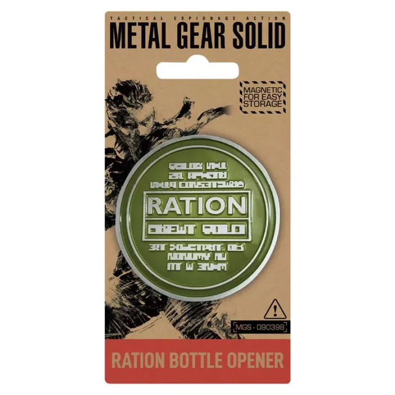 Fanattik magneettinen taustan pullonavaaja Metal Gear Ration