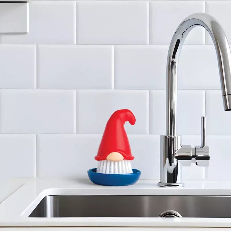 OTOTO Beardy Dish Brush – uudenlainen keittiöharja integroidulla ripustusreiällä