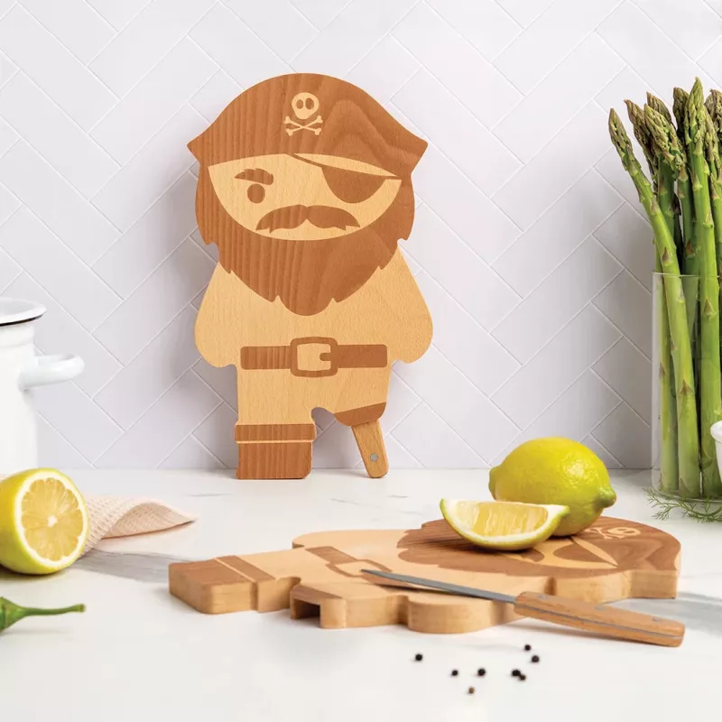 OTOTO Pirate Board leikkuulauta & veitsisetti