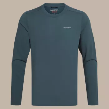 Craghoppers NosiLife Abel LS t-paita - Blue Stone (M)