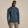 Craghoppers NosiLife Abel LS t-paita - Blue Stone (M)