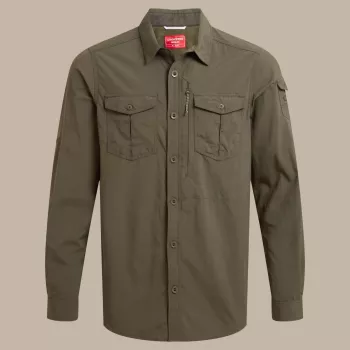 Craghoppers NosiLife Adventure LS Shirt III - Woodland Green, koko M