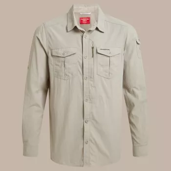 Craghoppers NosiLife Adventure LS Shirt III - Parchment - koko S