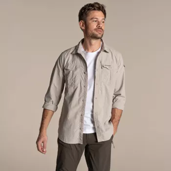 Craghoppers NosiLife Adventure LS Shirt III - Parchment - koko S