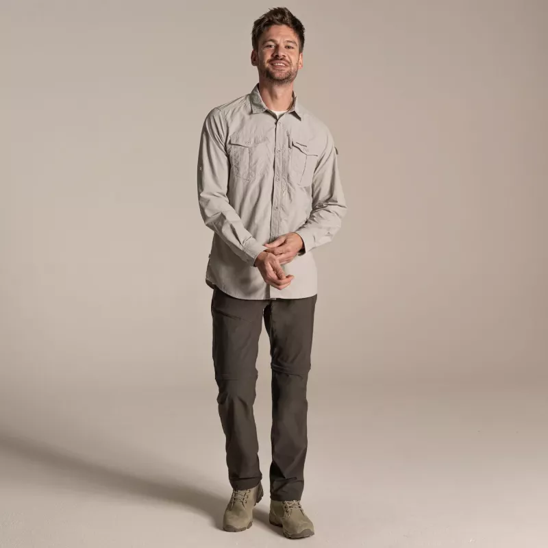 Craghoppers NosiLife Adventure LS Shirt III - Parchment - koko S