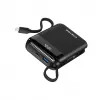 Canyon OnPower 104 10000 mAh varavirtalähde USB-C- ja Lightning-kaapelilla musta