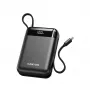 Canyon OnPower 204 20000 mAh varavirtalähde USB-C- ja Lightning-kaapeleilla, musta