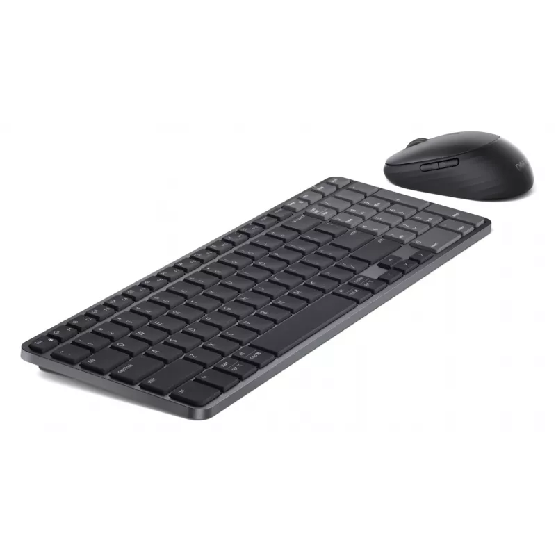 Dell Pro 7 ladattava kompakti näppäimistö- ja hiiriset - KM746 - venäjä (QWERTY) - titaaninharmaa