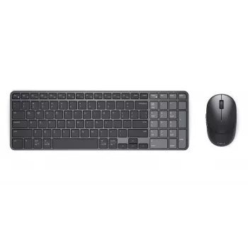 Dell Pro 7 ladattava kompakti näppäimistö- ja hiiriset - KM746 - venäjä (QWERTY) - titaaninharmaa