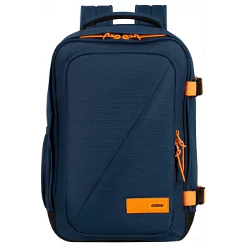 American Tourister Take2Cabin S käsimatkatavarareppu Dark Navy/Radiant Orange