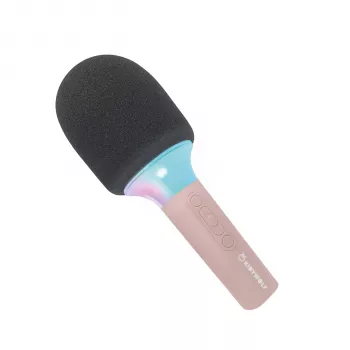 Kidywolf mikrofoni Bluetooth valolla pinkki