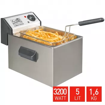 FRITEL Profi-uppopaistin 5L 3200W harmaa