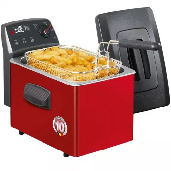 FRITEL TURBO SF -rasvakeitin 3L 2200W musta/punainen/harmaa