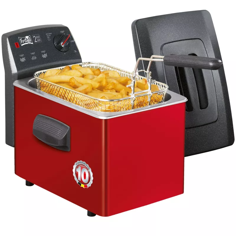 FRITEL TURBO SF -rasvakeitin 3L 2200W musta/punainen/harmaa