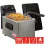 FRITEL FryTastic uppopaistin 3 L 2,3 kW antrasiitti/hopea