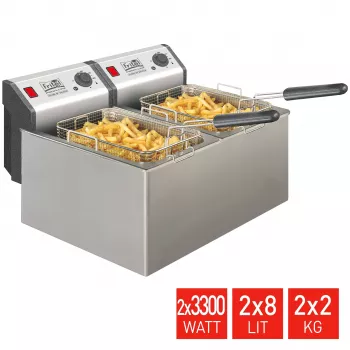 FRITEL Professional rasvakeitin 16 litraa 6,6 kW ruostumaton teräs